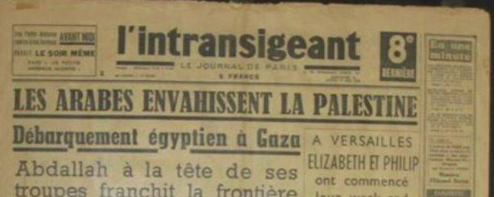 Les Arabes envahissent la Palestine